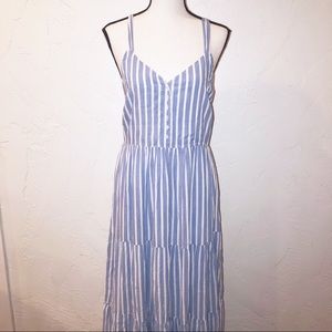 Old Navy blue and white striped dress